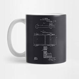 Belt Clamp and Tightener Vintage Patent Hand Drawing Mug